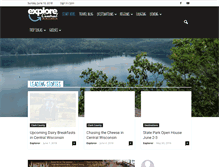 Tablet Screenshot of explorecentralwisconsin.com